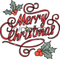 Merry ChristmasFreehand Image