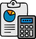 Accountant freehand drawings