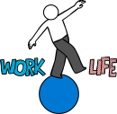 Work Life Balance freehand drawings