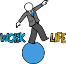 Work Life Balance freehand drawings