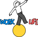 Work Life Balance freehand drawings