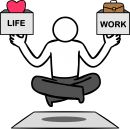 Work Life Balance freehand drawings
