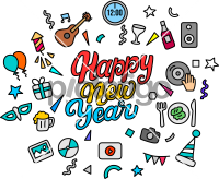 Happy New YearFreehand Image