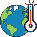 Global warming freehand drawings