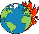 Global warming freehand drawings