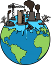 Global warming freehand drawings