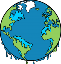 Global warming freehand drawings