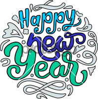 Happy New YearFreehand Image