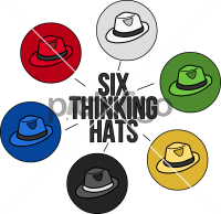 Six thinking hatsFreehand Image