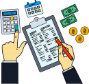 Balance Sheet freehand drawings