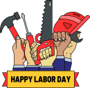Labor Day freehand drawings