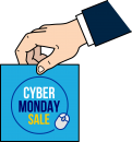 Cyber Monday freehand drawings