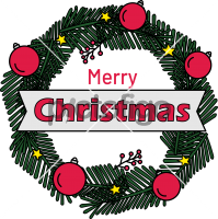 Merry ChristmasFreehand Image