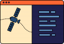 Satellite freehand drawings