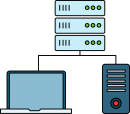 Client Server freehand drawings