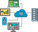 Client Server freehand drawings