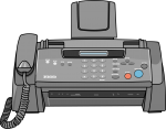 Fax Machine freehand drawings