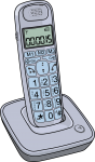 Cordless Phone freehand drawings