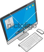 Apple Desktop ComputerFreehand Image