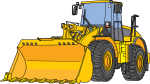 Bulldozer freehand drawings