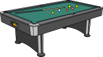 Pool Table freehand drawings