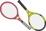 Tennis Rackets freehand drawings