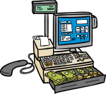 Cash Register freehand drawings