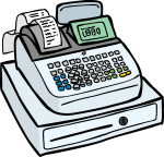 Cash Register freehand drawings