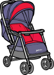Baby Carriage freehand drawings