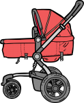 Baby Carriage freehand drawings