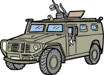 Armored Car freehand drawings