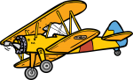 Biplane freehand drawings