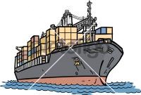 Cargo ShipFreehand Image