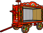 Circus Wagon freehand drawings