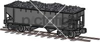 Coal CarFreehand Image