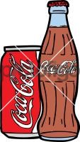 Coke Bottle CanFreehand Image