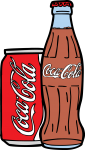Coke Bottle Can freehand drawings