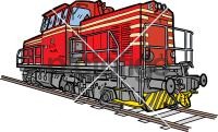 Diesel LocomotiveFreehand Image