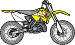 Dirt Bike freehand drawings