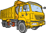 Dump truck freehand drawings