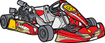 Go kart freehand drawings