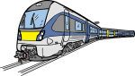 Electric Train freehand drawings
