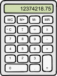 Calculators freehand drawings