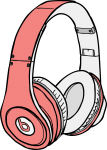 Headphones freehand drawings