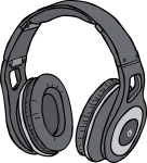 Headphones freehand drawings