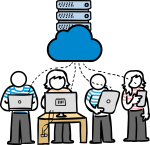 Cloud Server freehand drawings