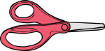 Scissors freehand drawings