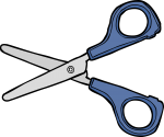 Scissors freehand drawings