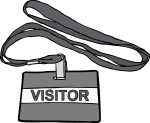 Visitor Badges freehand drawings