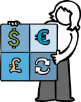 Currency Converter freehand drawings